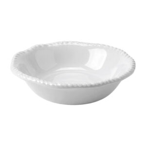 Assiettes creuses Dolce Mare 20 cm en mélamine blanche - Lot de 6