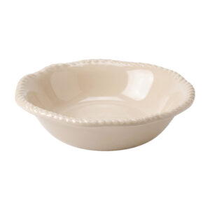 Assiettes creuses Dolce Mare 20 cm en mélamine crème - Lot de 6
