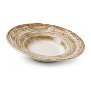 Assiettes creuses écorce 20 cm - Lot de 6