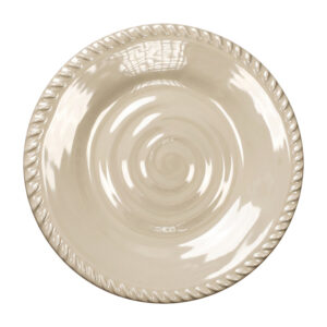 Assiettes à dessert Dolce Mare 23 cm en mélamine crème - Lot de 6