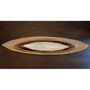 Coupe décorative longue marron 69,5 cm