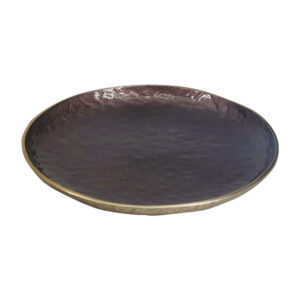 Coupe décorative ronde marron 39 cm