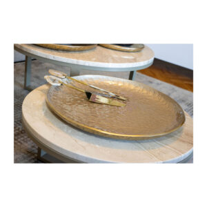 Coupe décorative ronde sable 48 cm