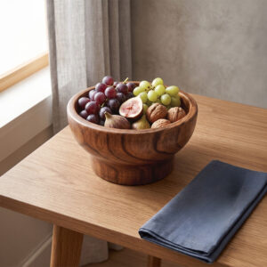 Coupe sur pied en bois 27 cm