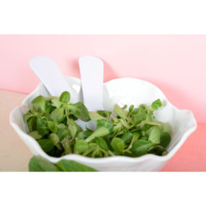 Couverts à salade Dolce Mare en mélamine blanche 27 cm