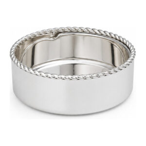 Dessous de bouteille en inox bord torsadé