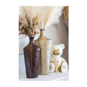 Grand vase marron 40,5 cm