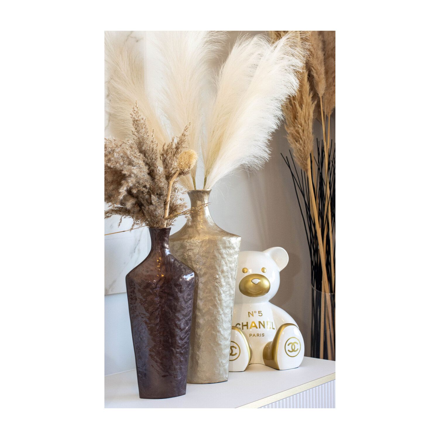 Grand vase sable 50 cm, mise en situation 2