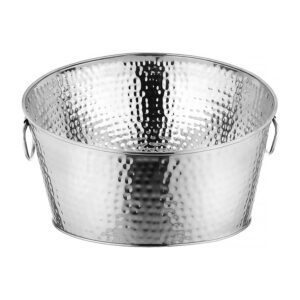 Seau à champagne en inox martelé 40 cm